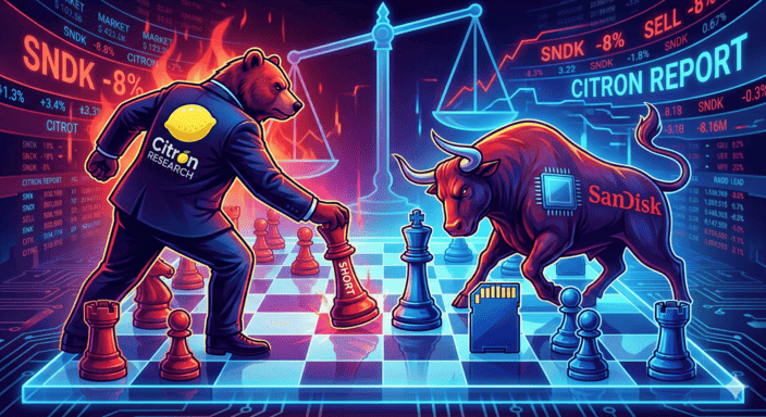 SanDisk Plunges 8% on Citron Short: Has the Memory Cycle Truly Peaked? - Article cover image